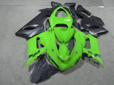 Carénage Moto Kawasaki ZX6R 05-06 - Vert Noir Ninja 636