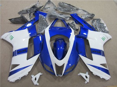 Carénage Moto Kawasaki ZX6R 07-08 - Bleu Blanc Monster