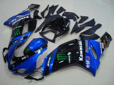 Carénage Moto Kawasaki ZX6R 07-08 - Bleu Monster