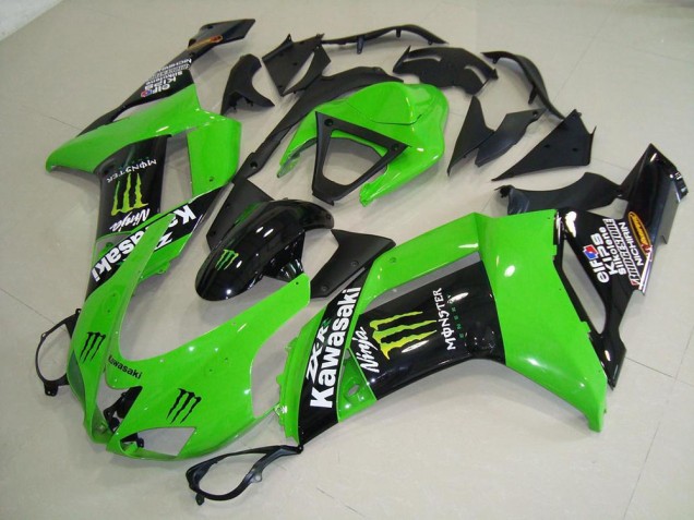 Carénage Moto Kawasaki ZX6R 07-08 - Monster Vert Carénage Moto Kawasaki ZX6R 07-08 - Monster Vert