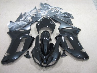 Carénage Moto Kawasaki ZX6R 07-08 - Noir Argent