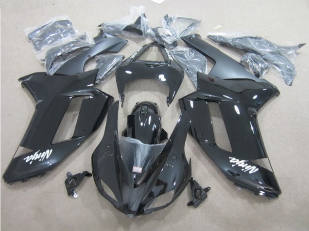 Carénage Moto Kawasaki ZX6R 07-08 - Noir Blanc Carénage Moto Kawasaki ZX6R 07-08 - Noir Blanc