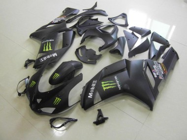Carénage Moto Kawasaki ZX6R 07-08 - Noir Mat Monster