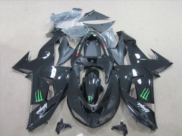 Carénage Moto Kawasaki ZX6R 07-08 - Noir Ninja Vert Monster Carénage Moto Kawasaki ZX6R 07-08 - Noir Ninja Vert Monster