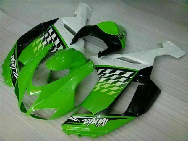 Carénage Moto Kawasaki ZX6R 07-08 - Vert Blanc Ninja Carénage Moto Kawasaki ZX6R 07-08 - Vert Blanc Ninja