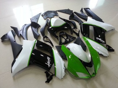 Carénage Moto Kawasaki ZX6R 07-08 - Vert Noir Blanc