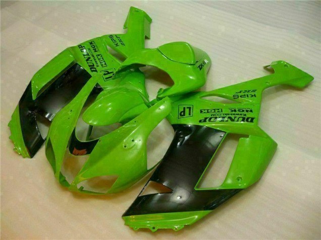 Carénage Moto Kawasaki ZX6R 07-08 - Vert Noir Dunlop Carénage Moto Kawasaki ZX6R 07-08 - Vert Noir Dunlop