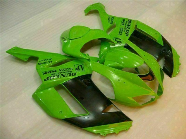 Carénage Moto Kawasaki ZX6R 07-08 - Vert Noir Dunlop Carénage Moto Kawasaki ZX6R 07-08 - Vert Noir Dunlop