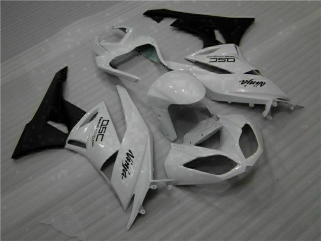 Carénage Moto Kawasaki ZX6R 09-12 - Blanc Noir Ninja