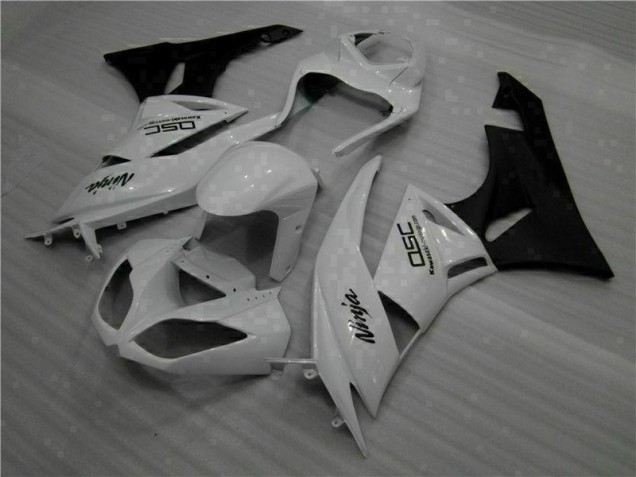 Carénage Moto Kawasaki ZX6R 09-12 - Blanc Noir Ninja