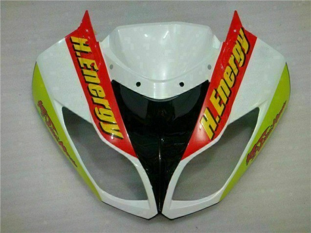 Carénage Moto Kawasaki ZX6R 09-12 - Blanc Rouge H. Énergie Carénage Moto Kawasaki ZX6R 09-12 - Blanc Rouge H. Énergie