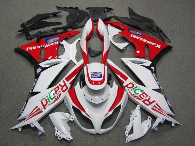 Carénage Moto Kawasaki ZX6R 09-12 - Blanc Rouge Rapid Carénage Moto Kawasaki ZX6R 09-12 - Blanc Rouge Rapid
