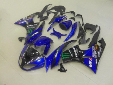 Carénage Moto Kawasaki ZX6R 09-12 - Bleu Monster