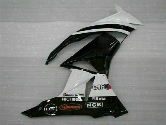 Carénage Moto Kawasaki ZX6R 09-12 - Noir Blanc 3M Touch4