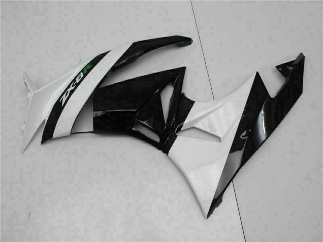 Carénage Moto Kawasaki ZX6R 09-12 - Noir Blanc Carénage Moto Kawasaki ZX6R 09-12 - Noir Blanc