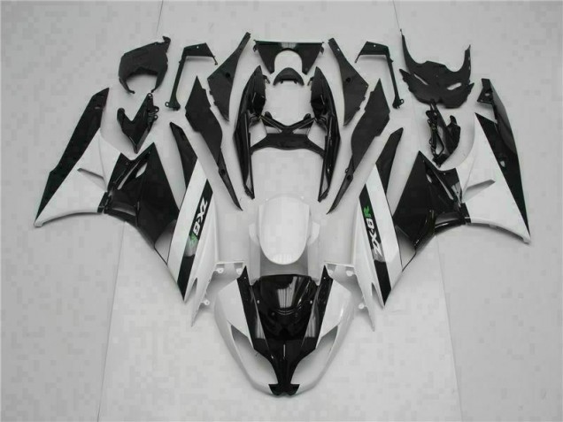 Carénage Moto Kawasaki ZX6R 09-12 - Noir Blanc Carénage Moto Kawasaki ZX6R 09-12 - Noir Blanc