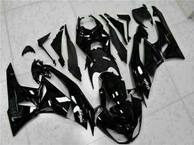 Carénage Moto Kawasaki ZX6R 09-12 - Noir Blanc Ninja