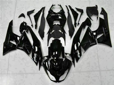 Carénage Moto Kawasaki ZX6R 09-12 - Noir Blanc Ninja