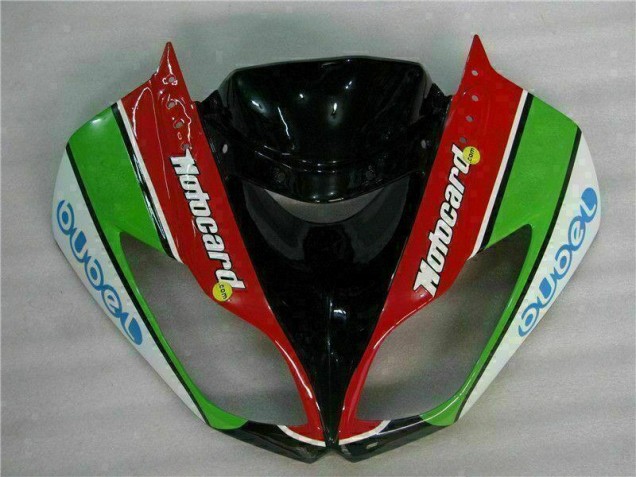 Carénage Moto Kawasaki ZX6R 09-12 - Noir Rouge Vert Motocard Carénage Moto Kawasaki ZX6R 09-12 - Noir Rouge Vert Motocard