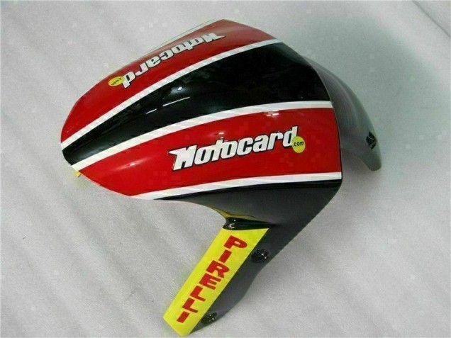 Carénage Moto Kawasaki ZX6R 09-12 - Noir Rouge Vert Motocard Carénage Moto Kawasaki ZX6R 09-12 - Noir Rouge Vert Motocard