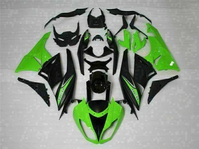 Carénage Moto Kawasaki ZX6R 09-12 - Noir Vert 636