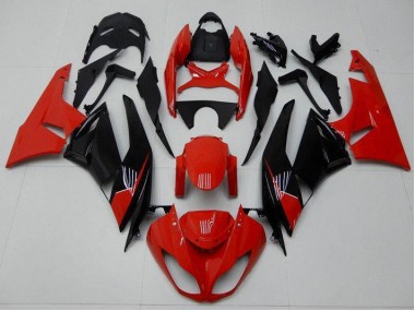 Carénage Moto Kawasaki ZX6R 09-12 - Rouge Noir