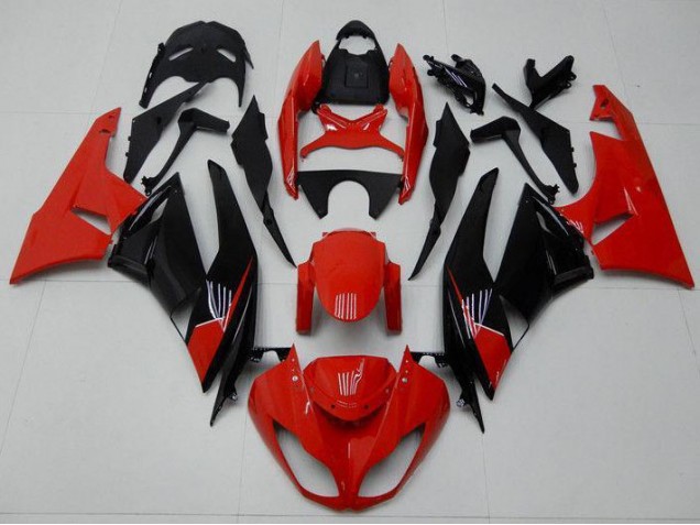 Carénage Moto Kawasaki ZX6R 09-12 - Rouge Noir