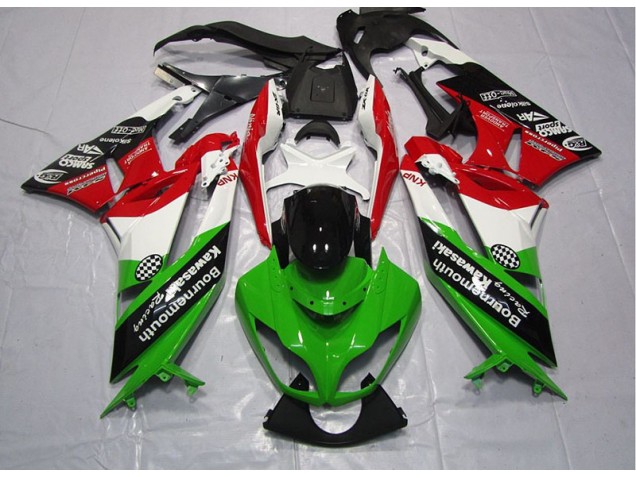 Carénage Moto Kawasaki ZX6R 09-12 - Vert Rouge Carénage Moto Kawasaki ZX6R 09-12 - Vert Rouge