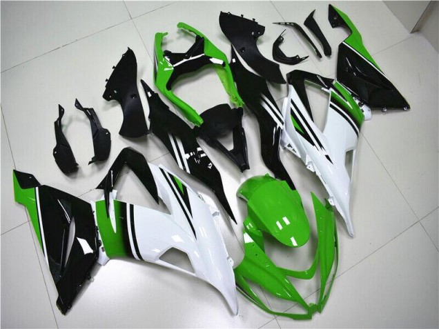 Carénage Moto Kawasaki ZX6R 13-18 - Vert Blanc Noir Carénage Moto Kawasaki ZX6R 13-18 - Vert Blanc Noir