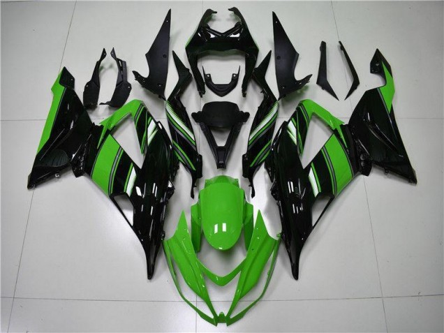 Carénage Moto Kawasaki ZX6R 13-18 - Vert Noir