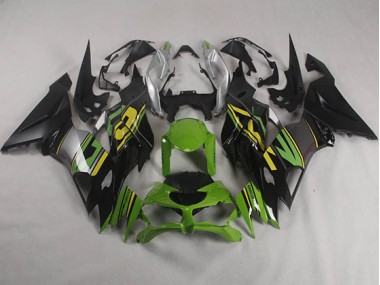 Carénage Moto Kawasaki ZX6R 19-23 - Noir Vert