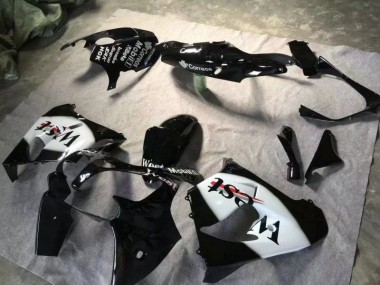 Carénage Moto Kawasaki ZX9R 00-01 - Noir Brillant Blanc