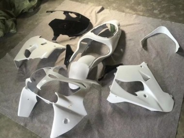Carénage Moto Kawasaki ZX9R 00-01 - Pure Blanc Noir Brillant