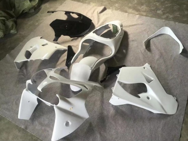Carénage Moto Kawasaki ZX9R 00-01 - Pure Blanc Noir Brillant Carénage Moto Kawasaki ZX9R 00-01 - Pure Blanc Noir Brillant