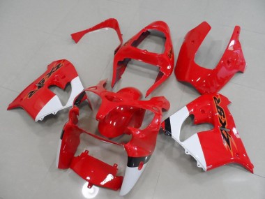 Carénage Moto Kawasaki ZX9R 00-01 - Rouge et Blanc