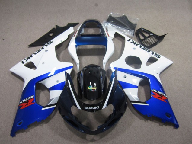 Carénage Moto Suzuki GSXR 1000 K1 00-02 - Blanc Bleu Carénage Moto Suzuki GSXR 1000 K1 00-02 - Blanc Bleu