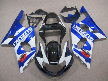 Carénage Moto Suzuki GSXR 1000 K1 00-02 - Bleu Blanc Décalque