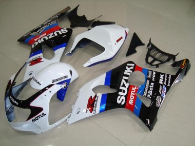 Carénage Moto Suzuki GSXR 1000 K1 00-02 - Noir Blanc Bleu