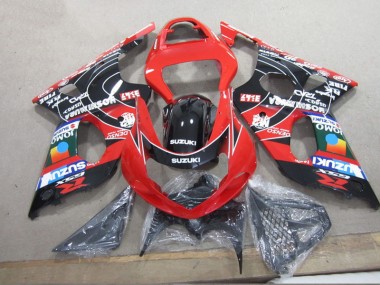 Carénage Moto Suzuki GSXR 1000 K1 00-02 - Rouge Noir Denso