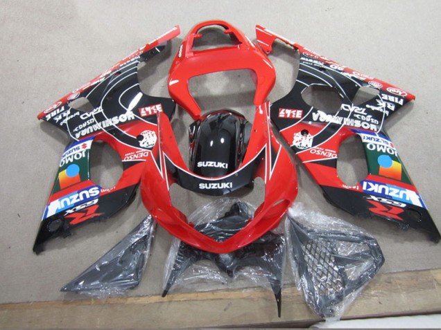 Carénage Moto Suzuki GSXR 1000 K1 00-02 - Rouge Noir Denso Carénage Moto Suzuki GSXR 1000 K1 00-02 - Rouge Noir Denso