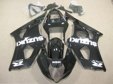 Carénage Moto Suzuki GSXR 1000 K3 03-04 - Noir Blanc Décalque