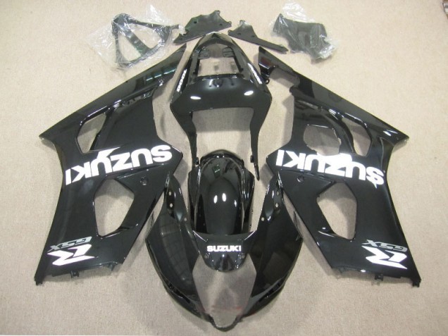 Carénage Moto Suzuki GSXR 1000 K3 03-04 - Noir Blanc Décalque