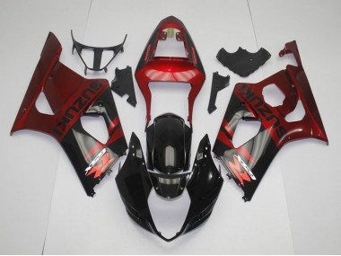 Carénage Moto Suzuki GSXR 1000 K3 03-04 - Noir Rouge