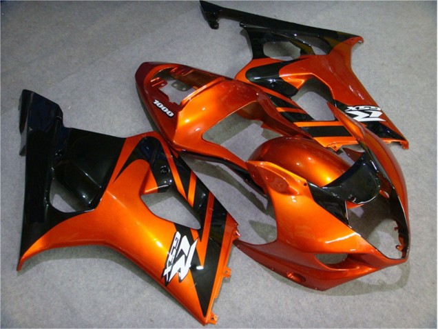 Carénage Moto Suzuki GSXR 1000 K3 03-04 - Orange Noir
