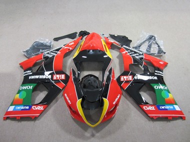 Carénage Moto Suzuki GSXR 1000 K3 03-04 - Rouge Vert Noir
