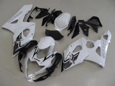 Carénage Moto Suzuki GSXR 1000 K5 05-06 - Blanc et Noir