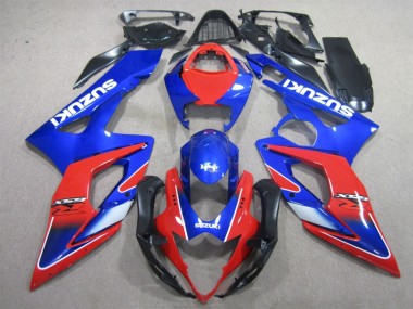 Carénage Moto Suzuki GSXR 1000 K5 05-06 - Bleu Rouge