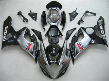 Carénage Moto Suzuki GSXR 1000 K5 05-06 - Noir Argent Gris
