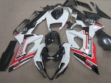 Carénage Moto Suzuki GSXR 1000 K5 05-06 - Noir Blanc Rouge