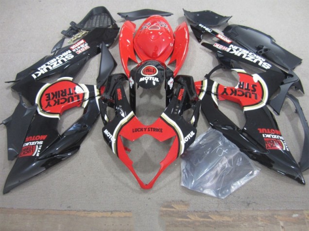 Carénage Moto Suzuki GSXR 1000 K5 05-06 - Noir Lucky Strike Rouge Motul Carénage Moto Suzuki GSXR 1000 K5 05-06 - Noir Lucky Strike Rouge Motul